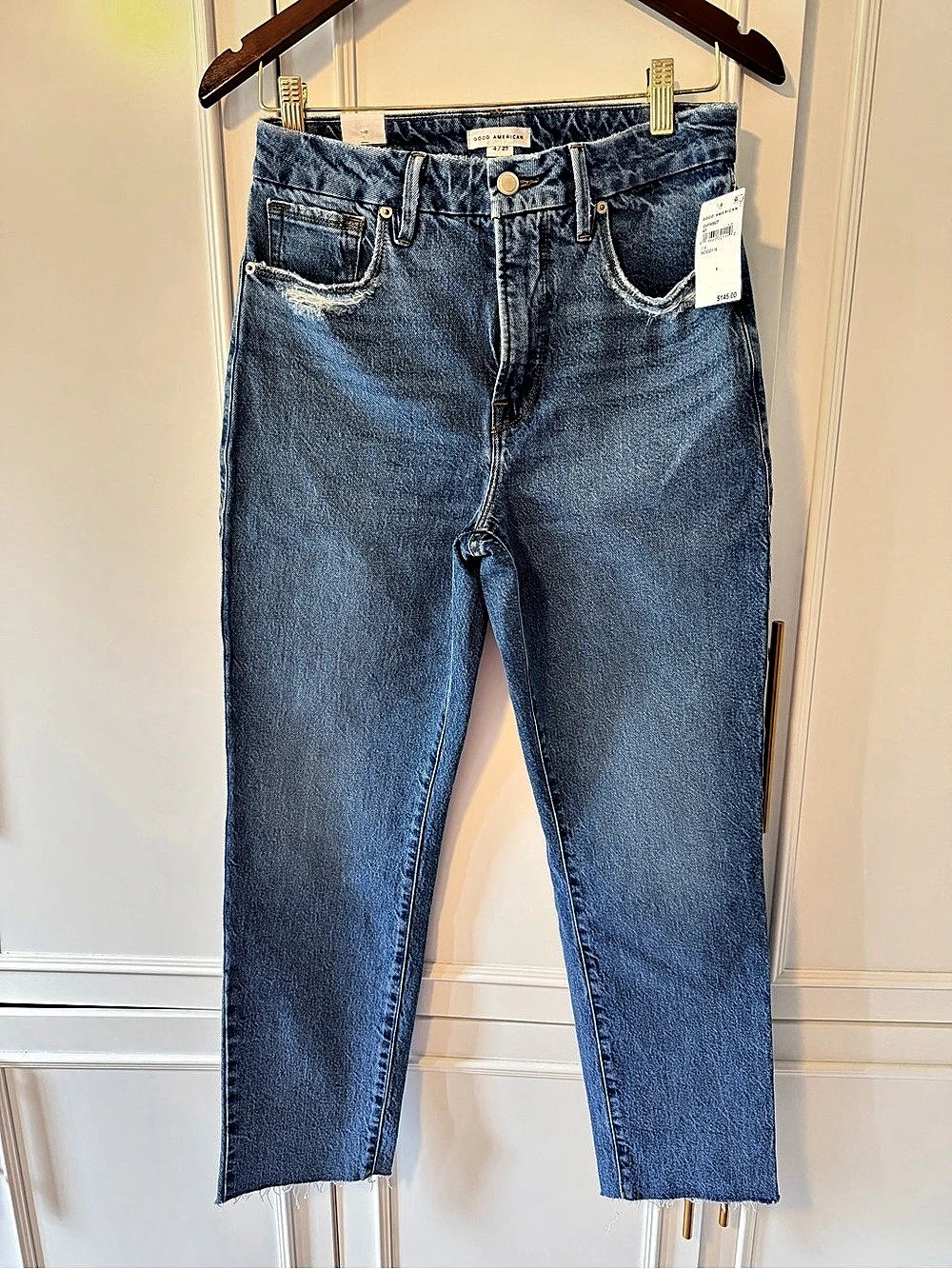 Good American Good Vintage Straight Leg Jeans
